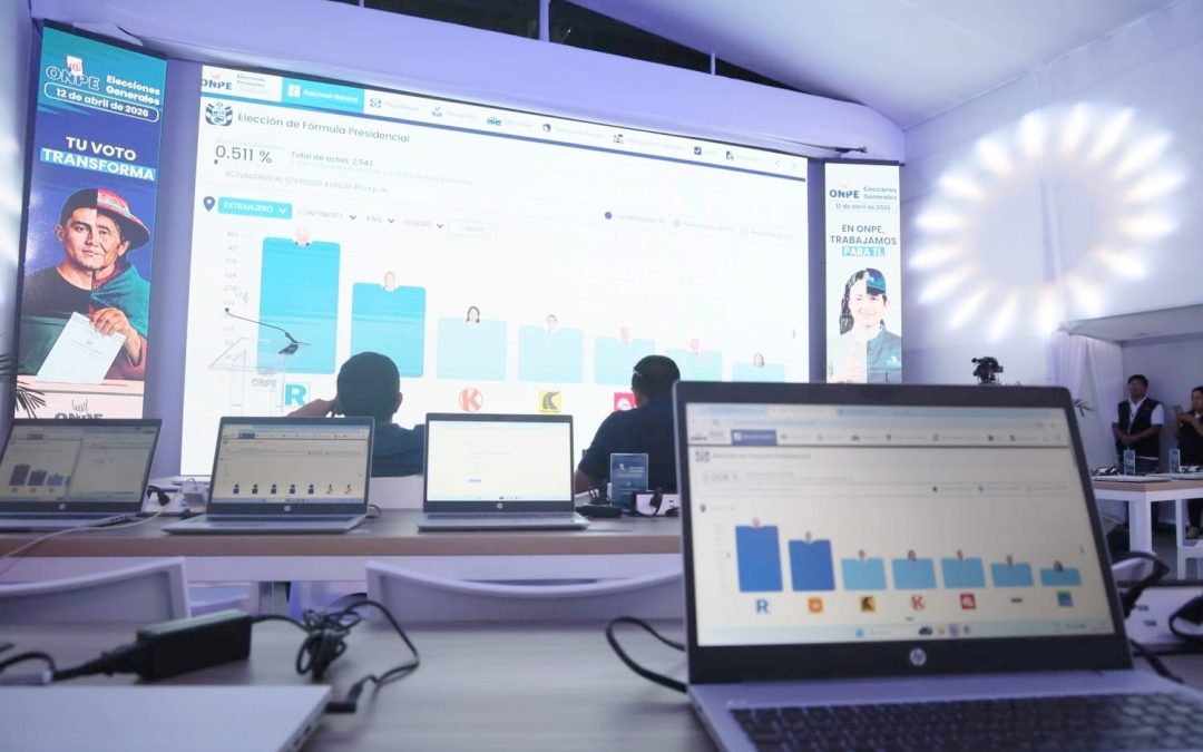 ONPE publica resultados oficiales conforme se procesan las actas electorales finalizada las elecciones generales