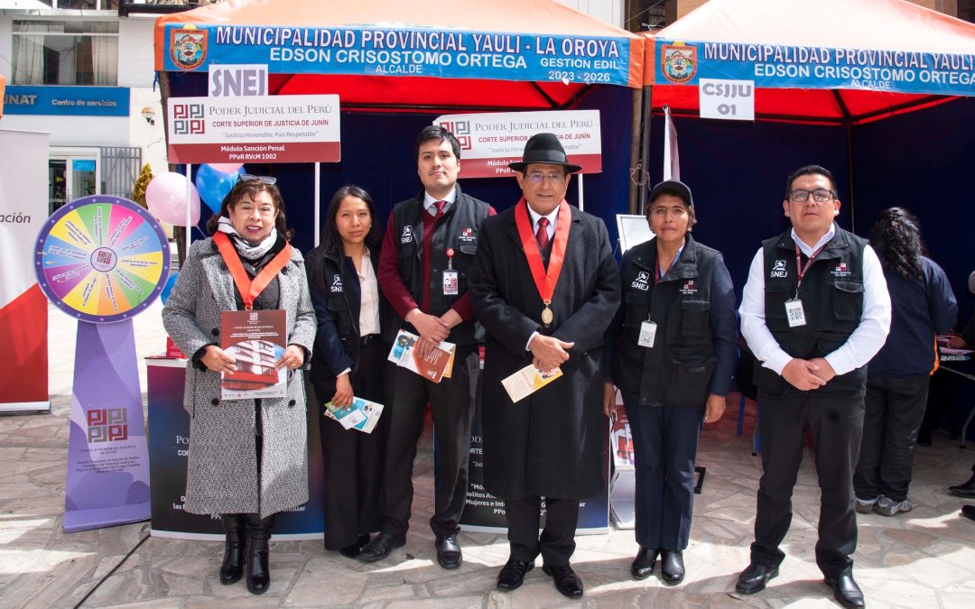 Corte Superior de Junín acerca la justicia a La Oroya con el Noveno Despacho Itinerante Presidencial