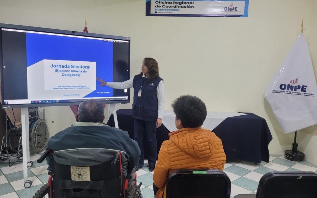 OFICINA DESCENTRALIZADA DE PROCESOS ELECTORALES  DE HUANCAVELICA CAPACITA A ORGANIZACIONES POLÍTICAS PARA LAS ELECCIONES PRIMARIAS