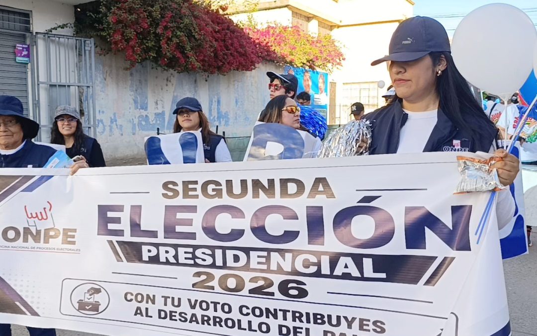 OFICINA NACIONAL DE PROCESOS ELECTORALES INCENTIVA LA PARTICIPACIÓN CIUDADANA MEDIANTE PASACALLLE INFORMATIVO EN EL TAMBO, HUANCAYO