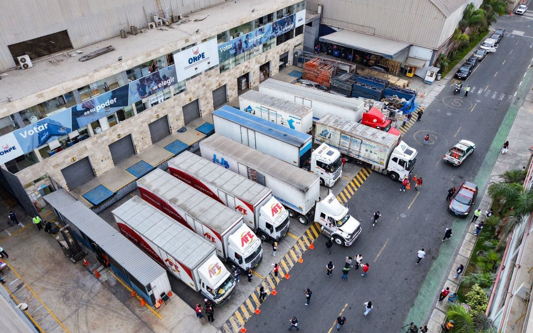 OFICINA NACIONAL DE PROCESOS ELECTORALES INICIÓ TRASLADO DEL MATERIAL ELECTORAL PARA LA SEGUNDA ELECCIÓN PRESIDENCIAL