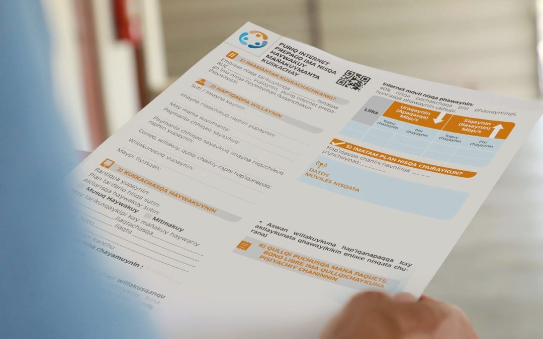 OSIPTEL: EMPRESAS OPERADORES DEBEN ENTREGAR CONTRATOS CORTOS EN LENGUAS ORIGINARIAS CUANDO EL USUARIO LO SOLICITE