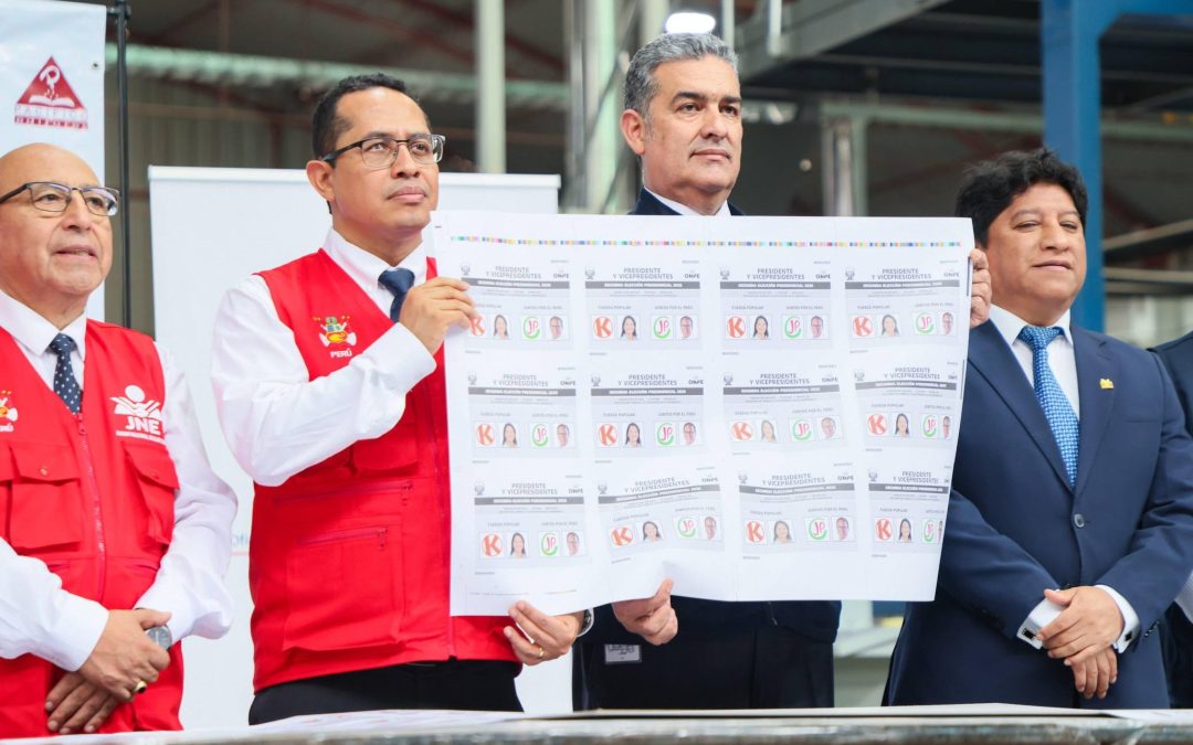 INICIÓ IMPRESIÓN DE MÁS DE 27 MILLONES DE CÉDULAS DE SUFRAGIO PARA LAS ELECCIONES DEL 7 DE JUNIO