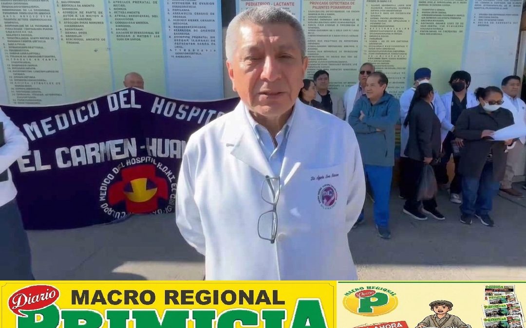 PERSONAL DE SALUD PROTESTA POR FALTA DE EQUIPOS Y AMBIENTES INADECUADOS EN EL HOSPITAL EL CARMEN