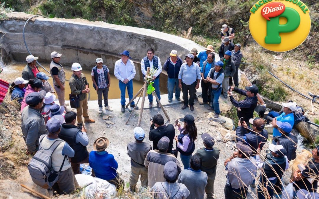 Gobernador inaugura mejora de reservorio de 200 m³ en Tupín para fortalecer el riego