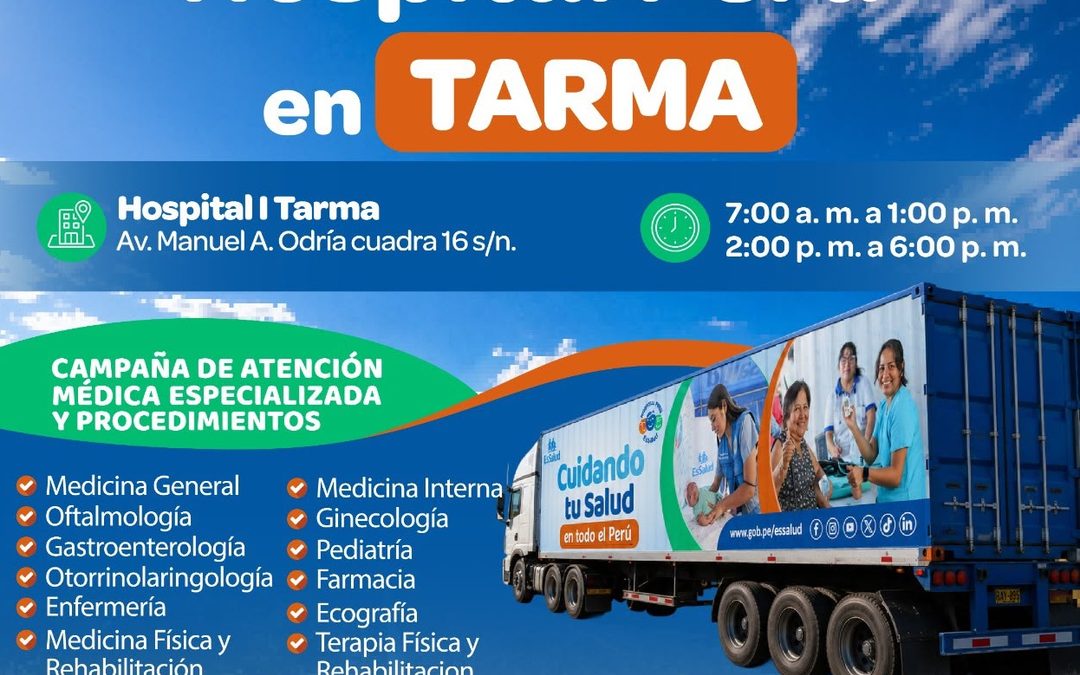 HOSPITAL PERÚ DE ESSALUD OFRECE MÁS DE 5 MIL ATENCIONES ESPECIALIZADAS EN TARMA
