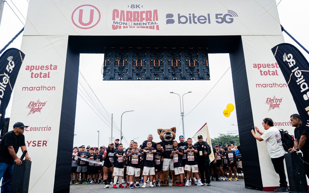Bitel y Universitario conectaron deporte y pasión crema en la Carrera Monumental Bitel 8K