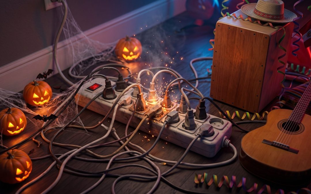 Halloween y Día de la Canción Criolla: cinco errores eléctricos que pueden convertir una celebración en una emergencia.